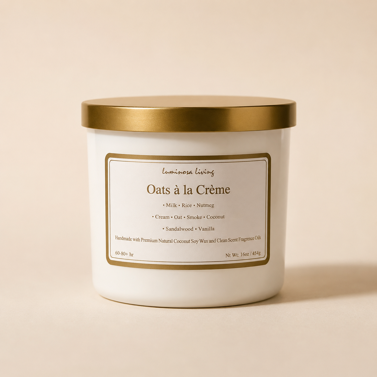 Oats à la Crème | 16 oz Luxury Coconut Soy Candle