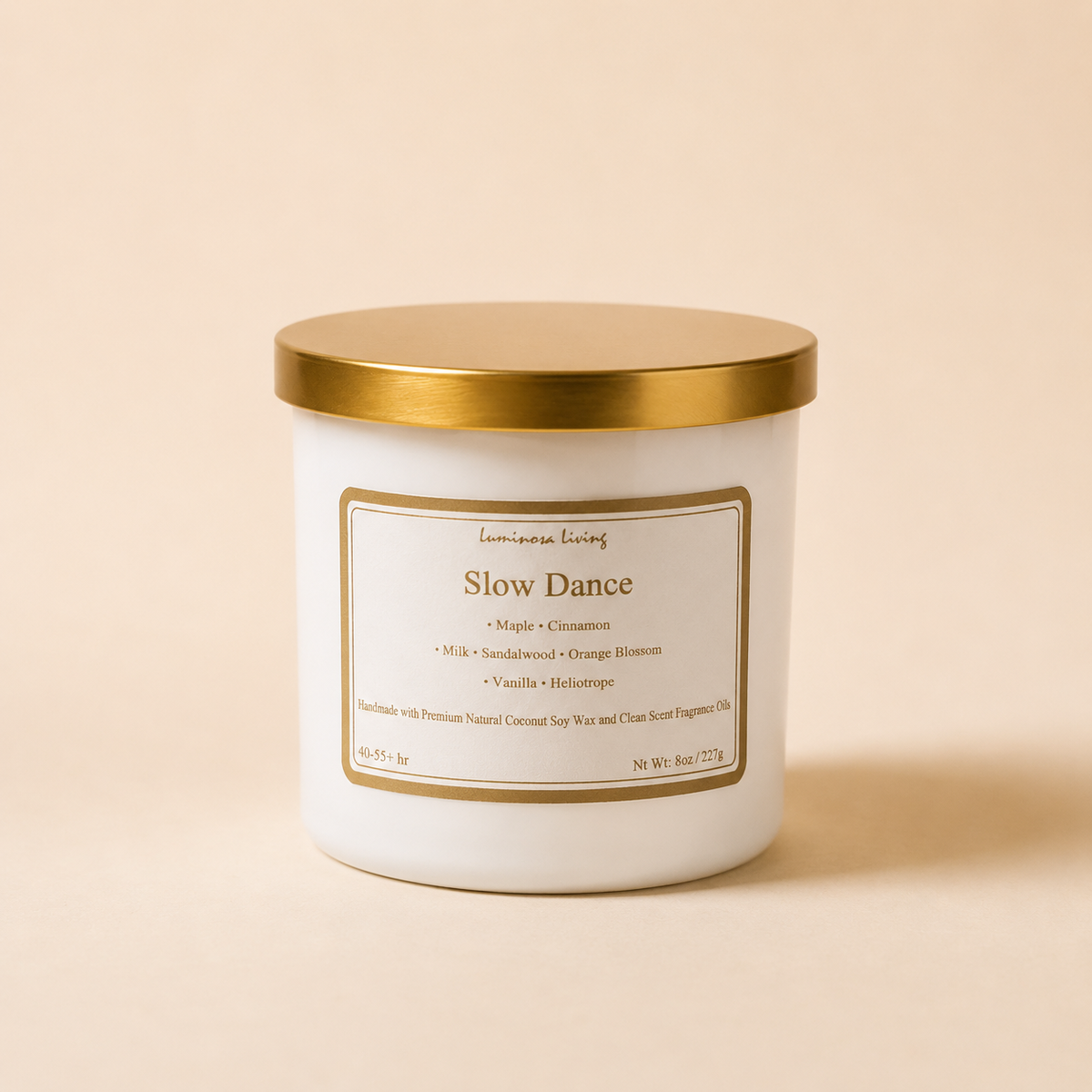 Slow Dance | 8 oz Luxury Coconut Soy Candle