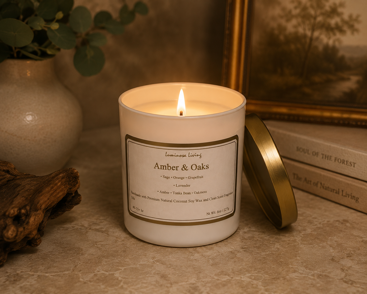 Amber & Oaks | 8 oz Luxury Coconut Soy Candle