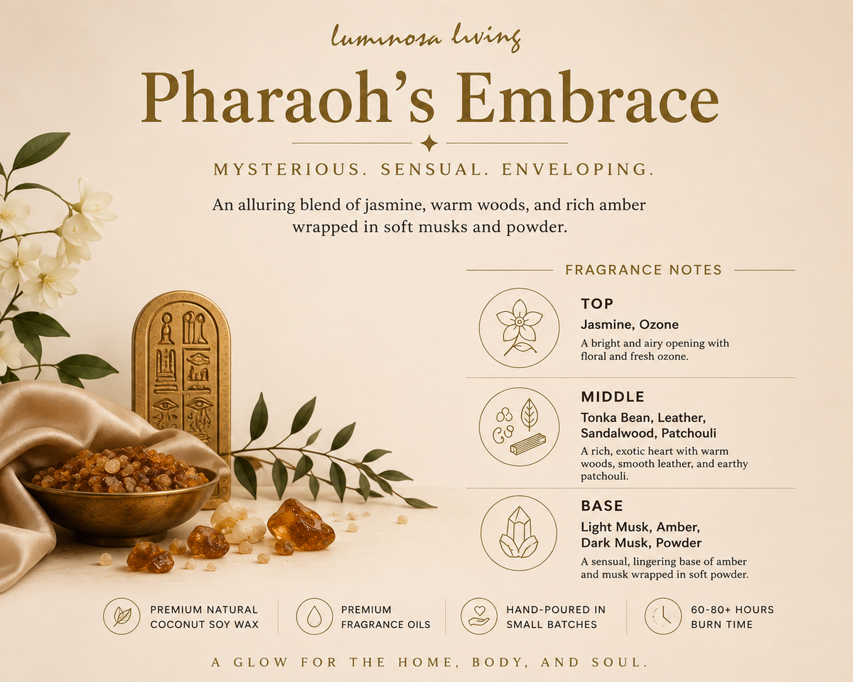 Pharaoh's Embrace | 8 oz Luxury Coconut Soy Candle